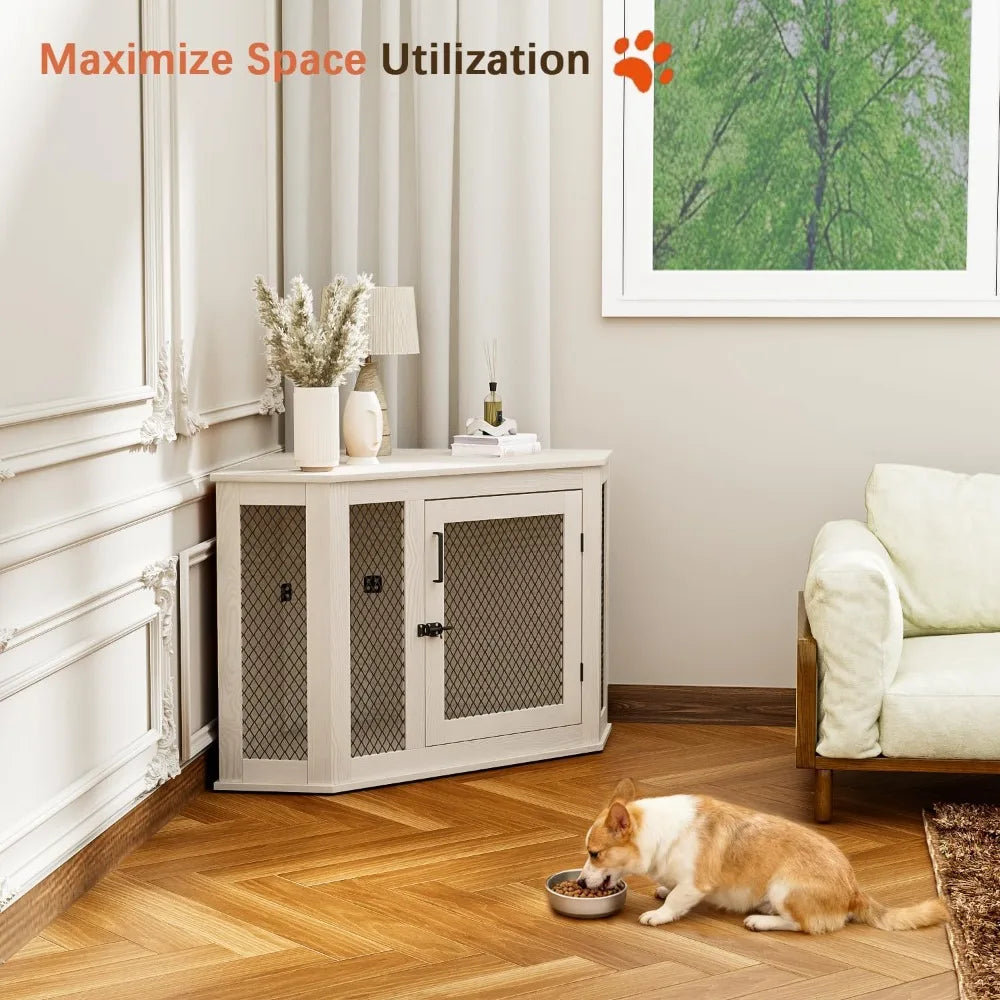 Decorative Pet Crate Side Table