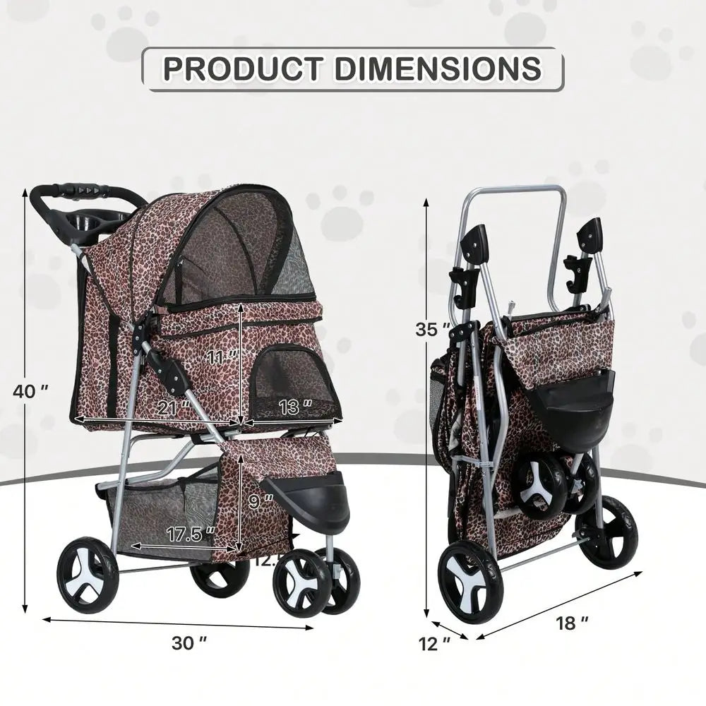 3 Wheels Pet Stroller