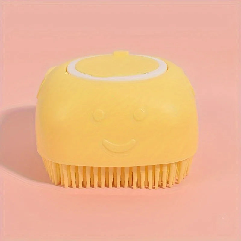 Pet Massage Brush Shampoo Dispenser