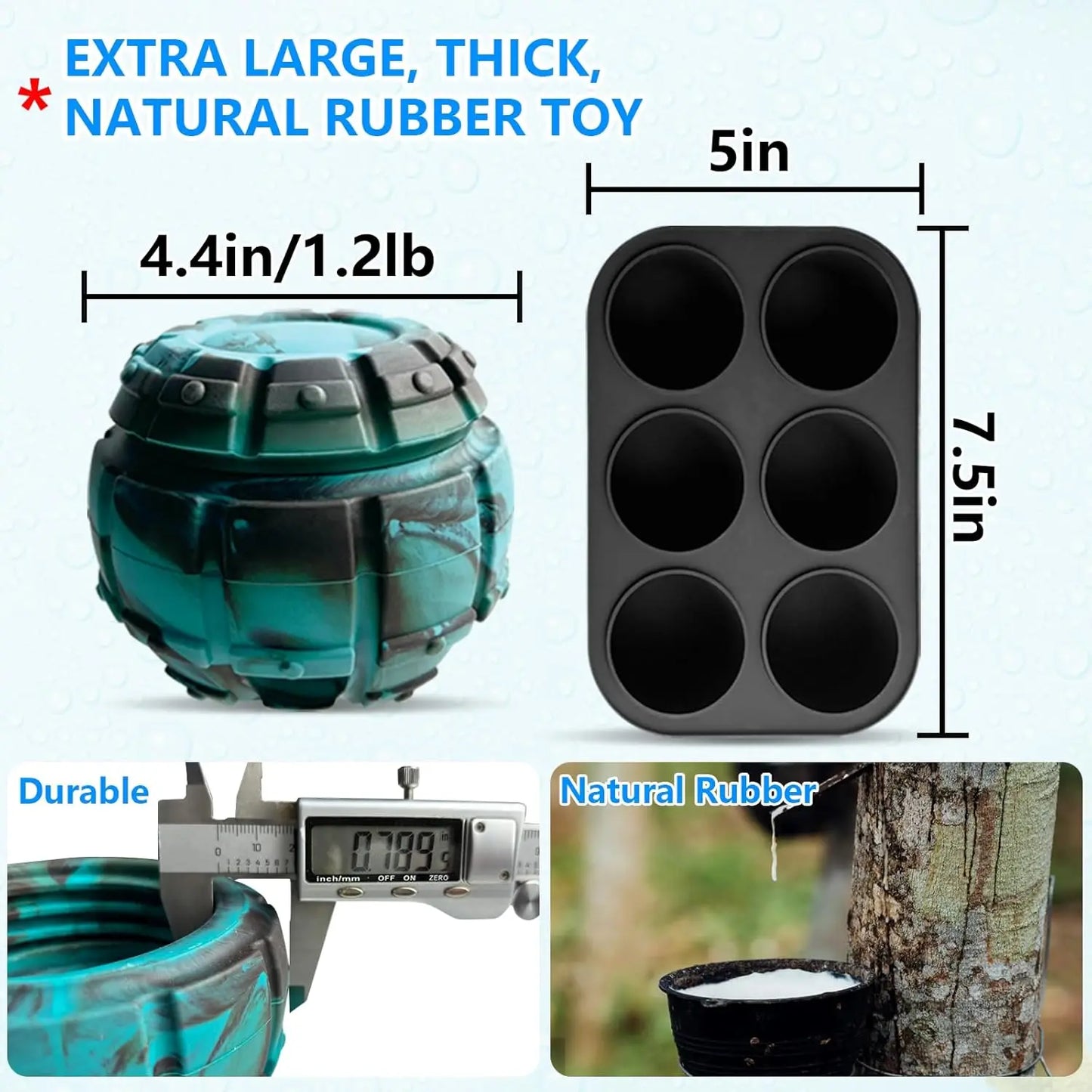 Large Freezable Fillable Dog Toy