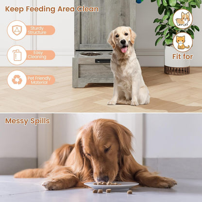 Dog Food Station with Storage