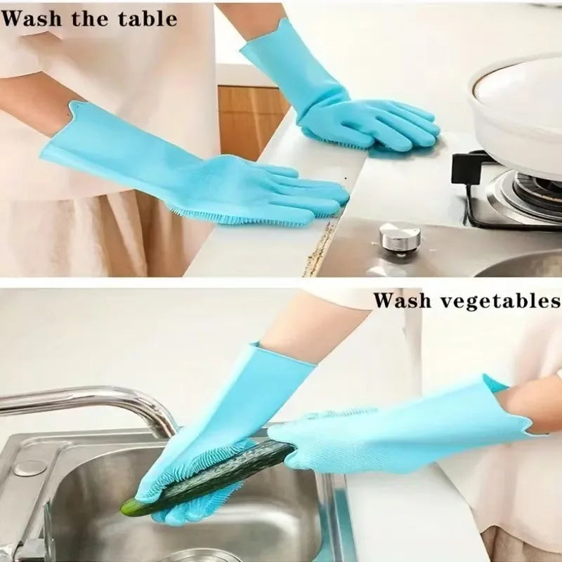 Pet Bathing Glove - Silicone Scrubber Mitt for Dogs & Cats