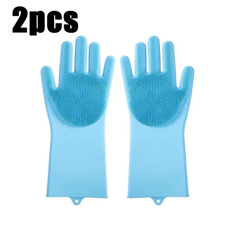 Pet Bathing Glove - Silicone Scrubber Mitt for Dogs & Cats