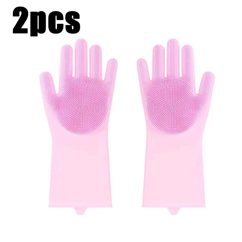 Pet Bathing Glove - Silicone Scrubber Mitt for Dogs & Cats