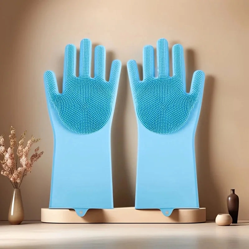 Pet Bathing Glove - Silicone Scrubber Mitt for Dogs & Cats