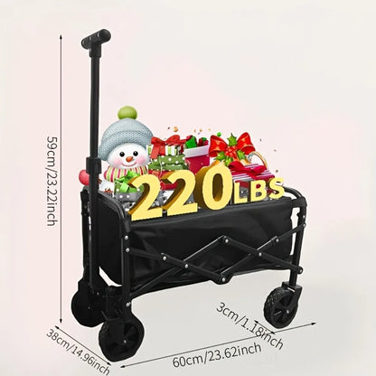 Heavy-Duty All-Terrain Folding Cart For Pets