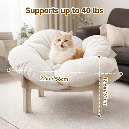 Flower Shaped Pet Bed for Cats & Small Dogs