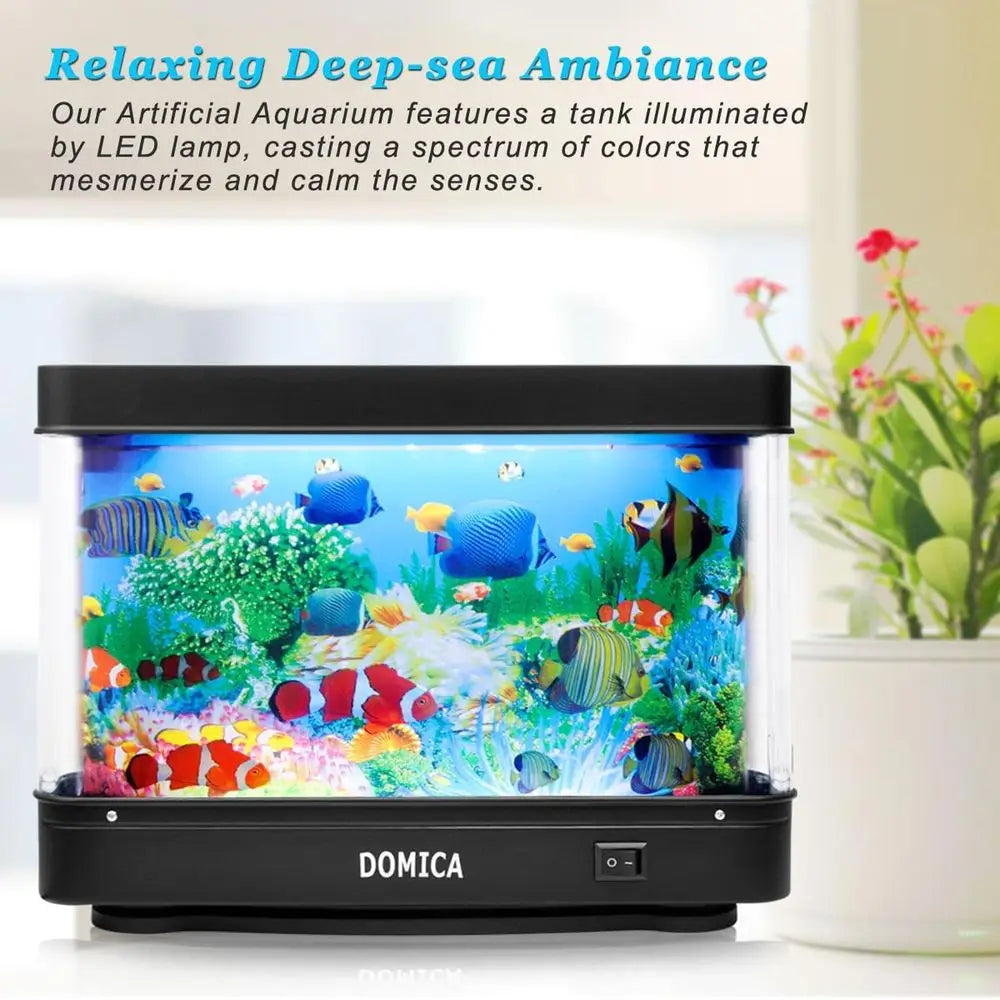 Fake Fish Tank with Moving Fish
