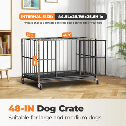 48 Inch Heavy Duty Dog Crate Steel