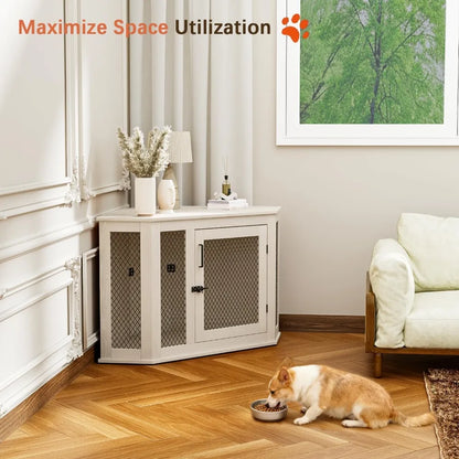 Decorative Pet Crate Side Table
