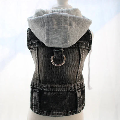 Denim Pet Clothes for Small Dogs