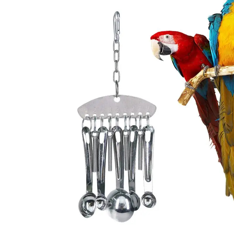 Parrot Stainless Steel spoon Toy