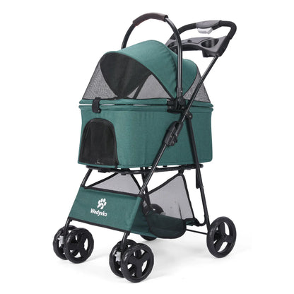 3 in 1 Pet Stroller with Removable Carrier