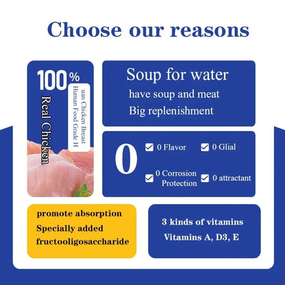 Canned cat chicken duck hydrating wet food