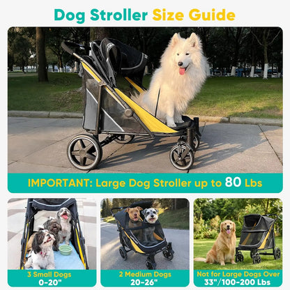 Dog Stroller for Large & Medium Dogs