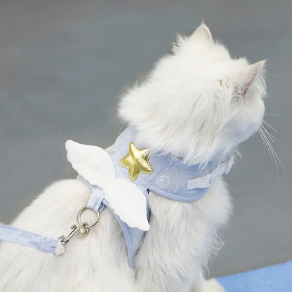 Angel Wing Vest Cat Dog Set
