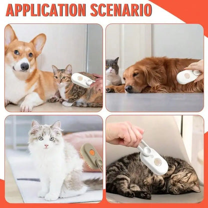 3-In-1 Pet Steam Brush - Steam Mist Grooming Tool