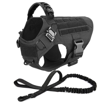 Tactical Dog Harness Leash Set