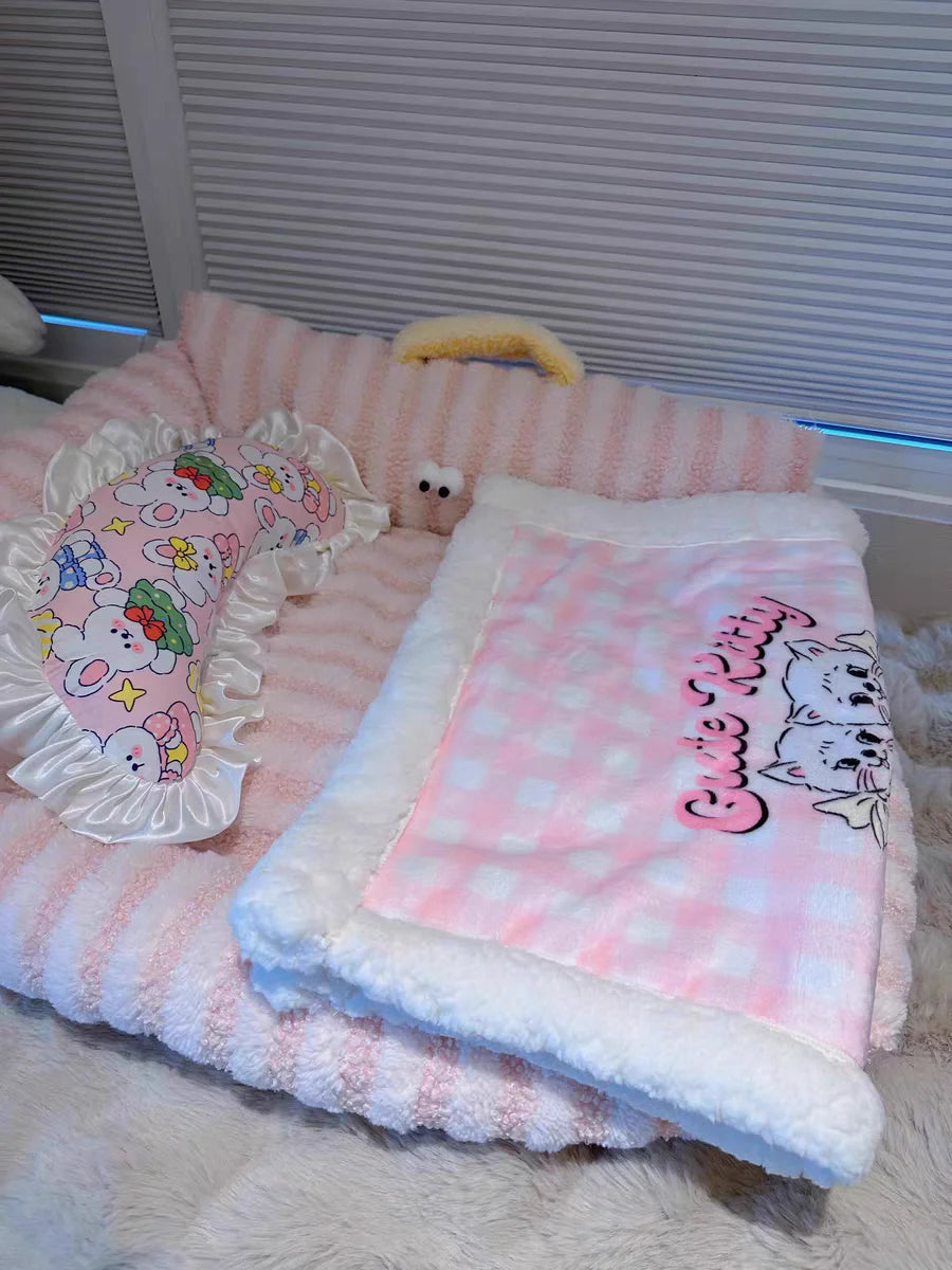 Small Dog Sleeping Mat Cushion Winter Bed