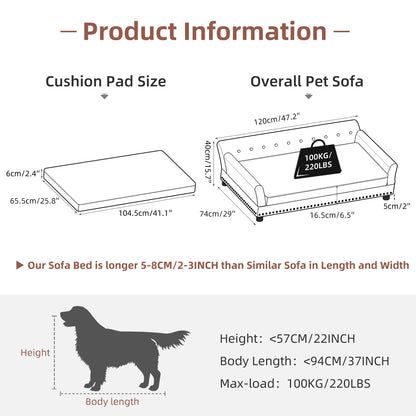 Pet Sofa Bed: BingoPaw Waterproof Sofa