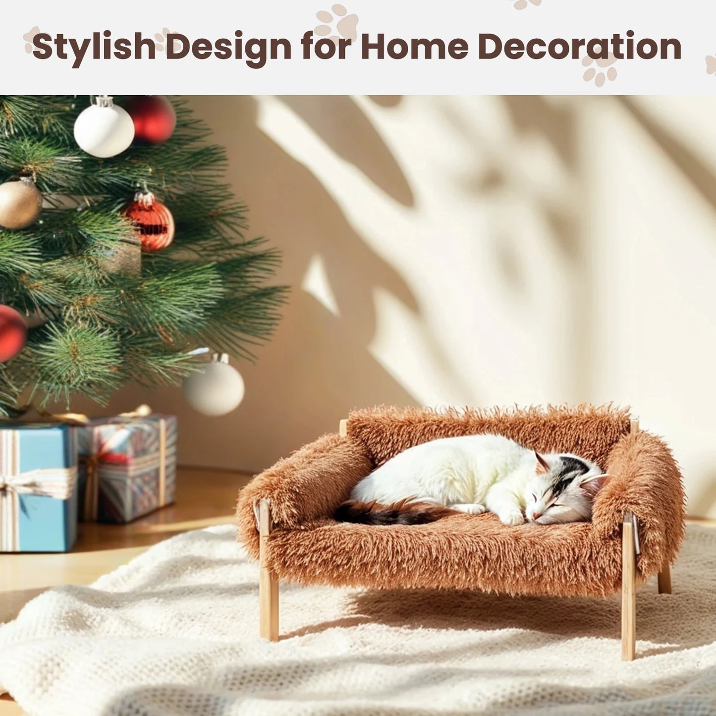 Plush Cat Sofa Bed