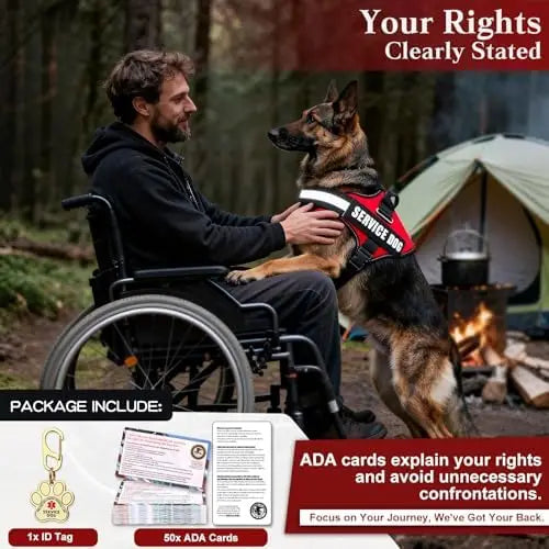 Service Dog Vest & ID Cards Set for ADA Compliance