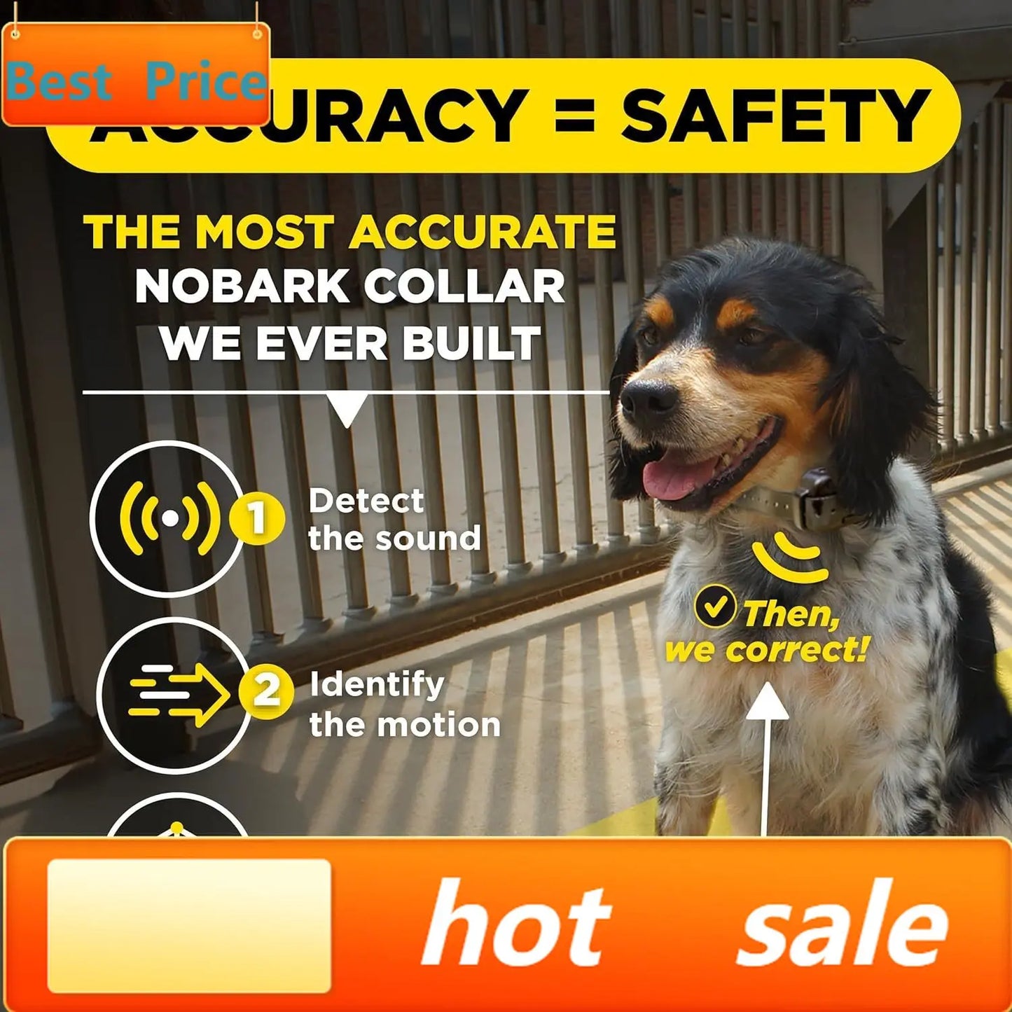 Smart NOBARK Detects Whining and Barking Collar