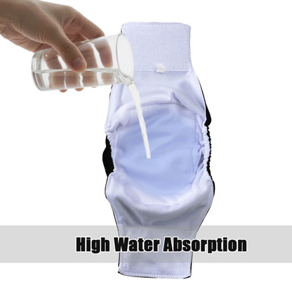 3 Pack Washable Male Dog Diapers