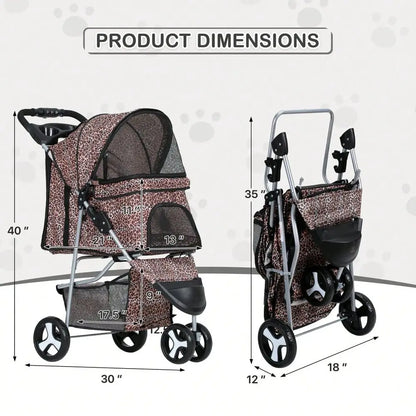 3 Wheels Pet Stroller