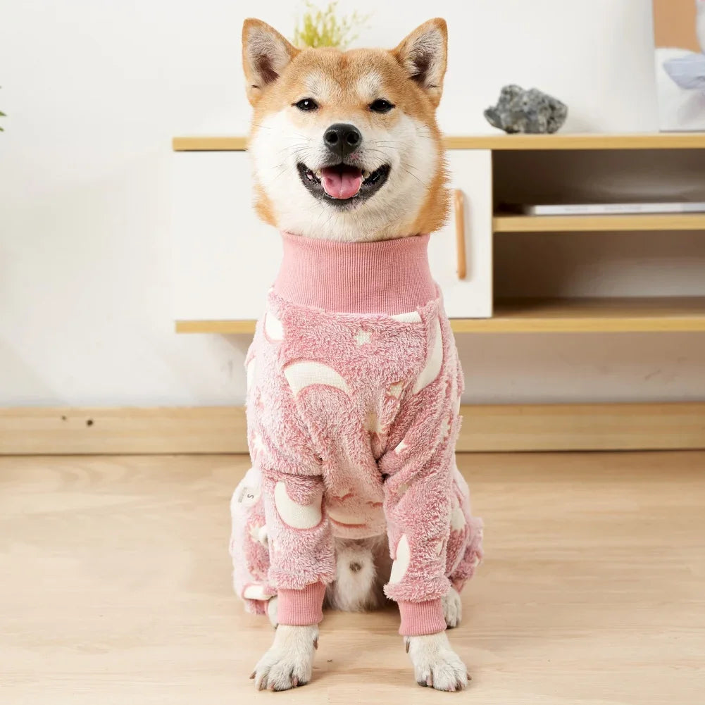 Onesie Pet Pjs Full Body Cover Dog Jumpsuit Clothing