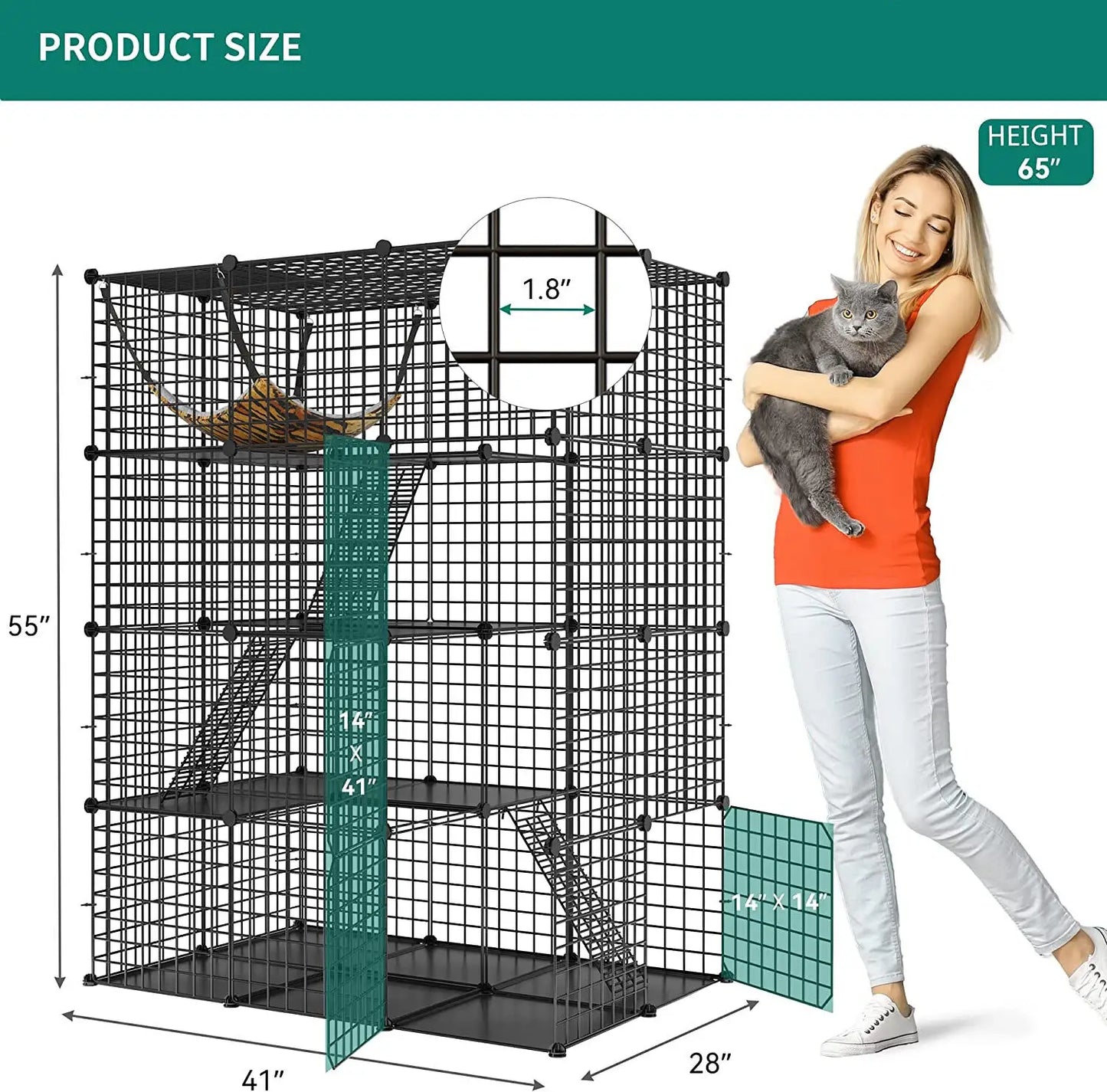 Large Cat Cage Enclosure