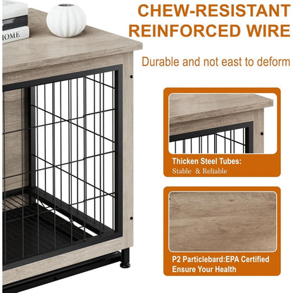 Modern Wooden Kennel for Indoor Dogs
