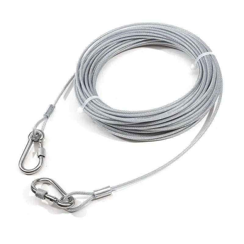 Double-headed Dog Tie Out Cable Leash