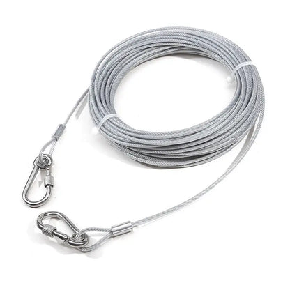 Double-headed Dog Tie Out Cable Leash