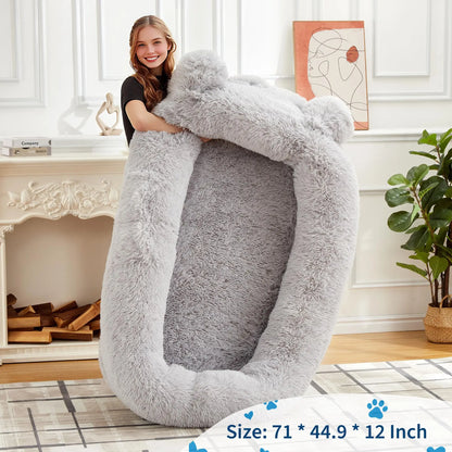 Large Human Size Dog Bed For Adults & Pets