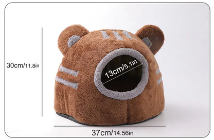Cute Bear Head Shape Cave for Cats House