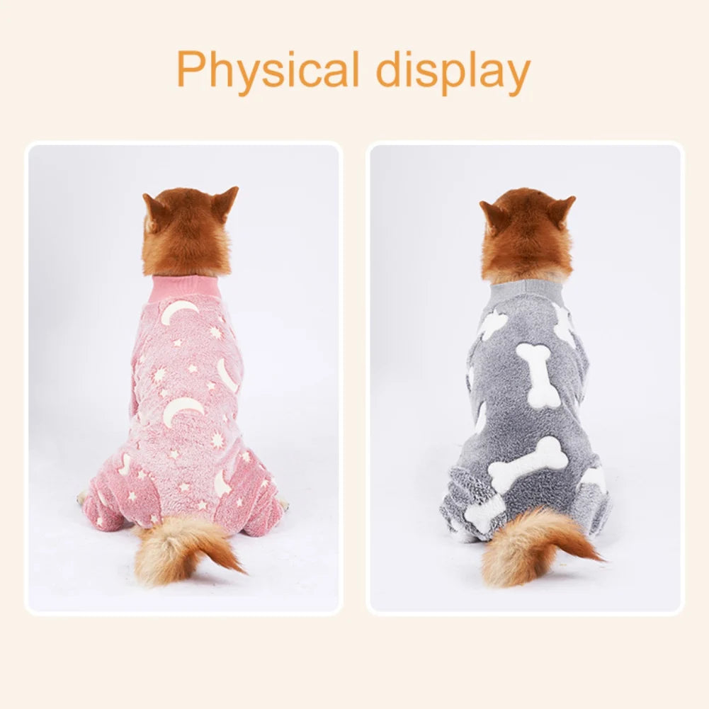 Onesie Pet Pjs Full Body Cover Dog Jumpsuit Clothing