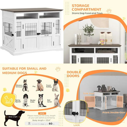 Wooden Dog Kennel Crate