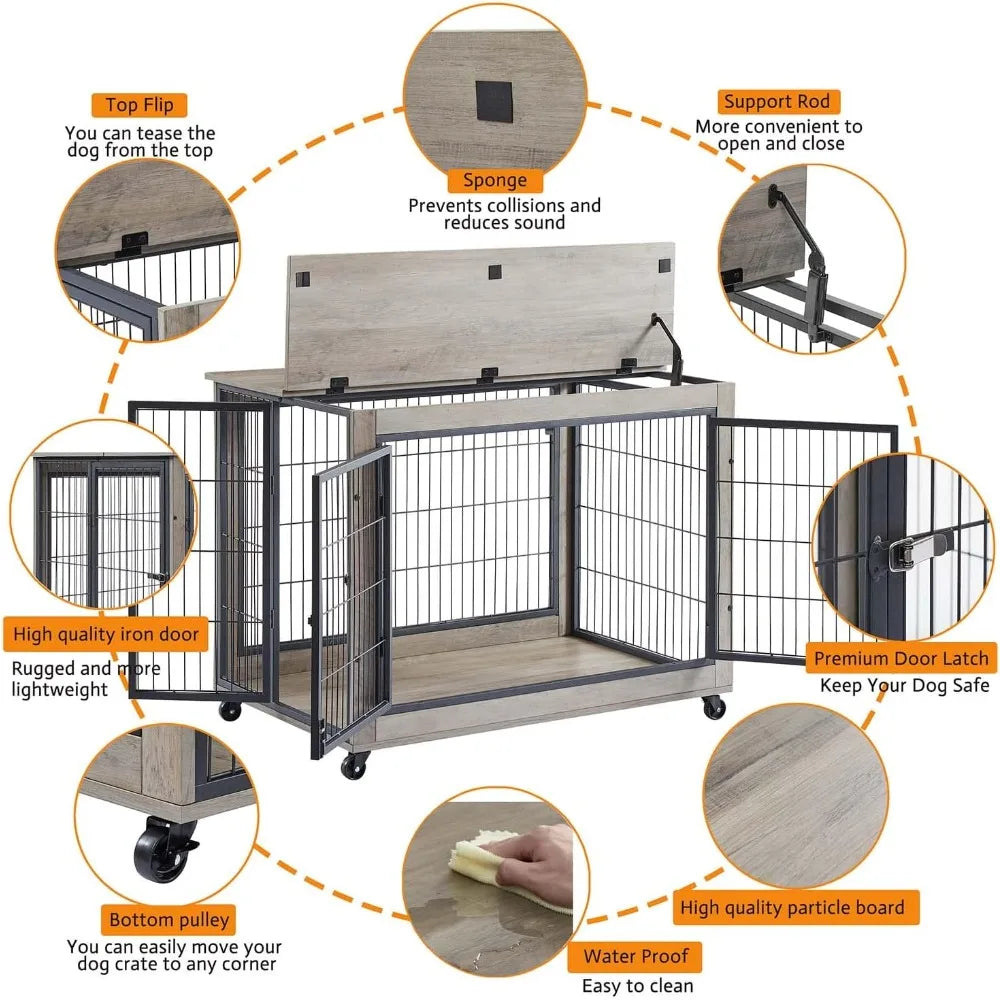 Wooden Dog Crate Furniture
