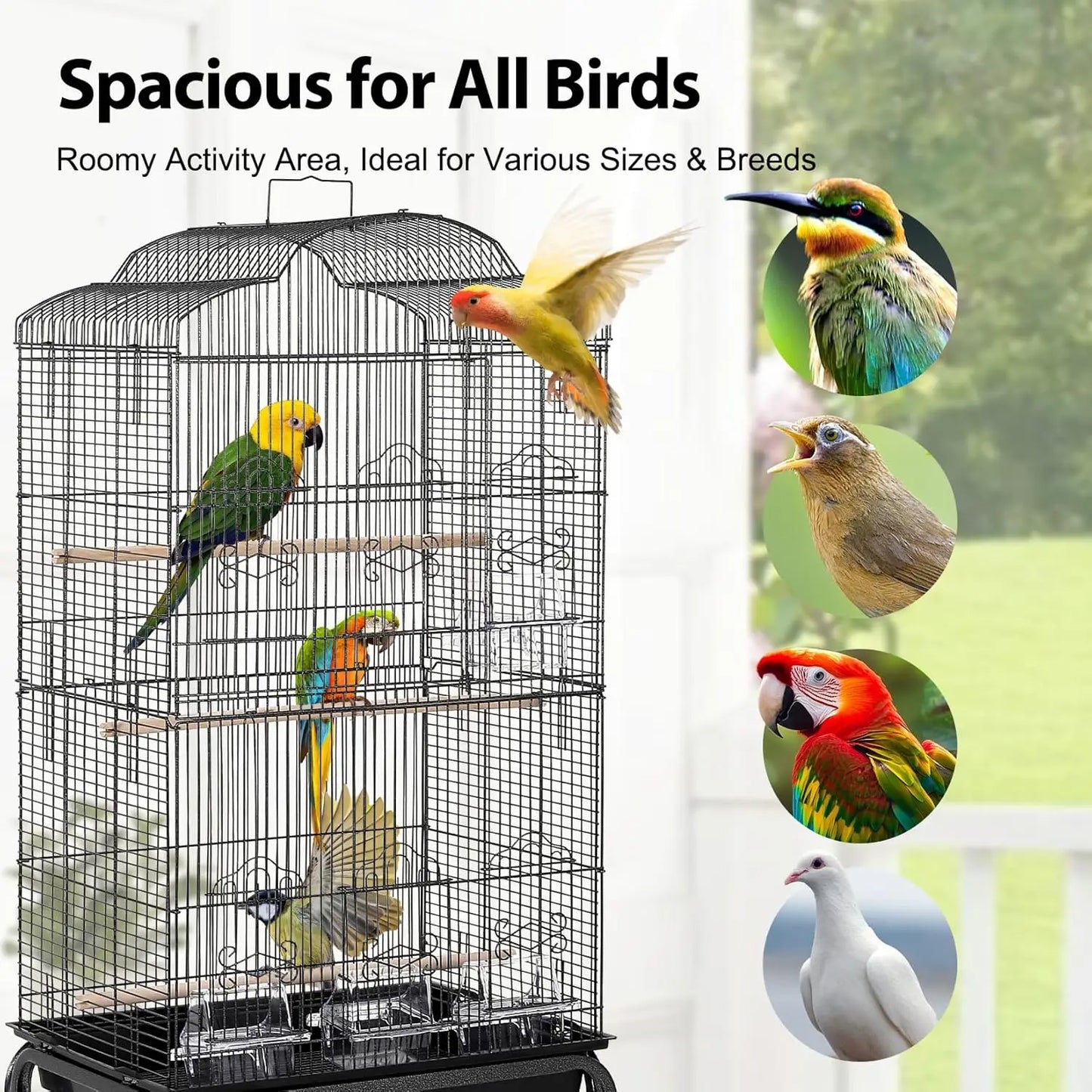 All-in-One Multi-Level Parrot Habitat