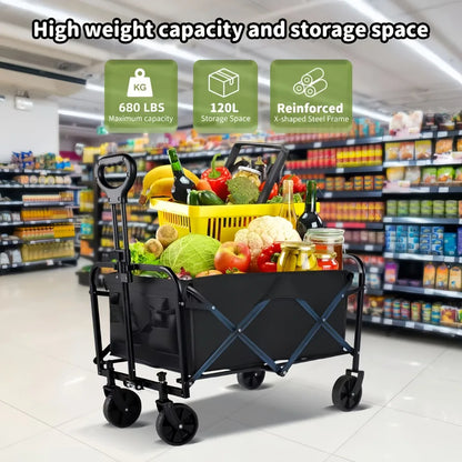 Heavy-Duty All-Terrain Folding Cart For Pets