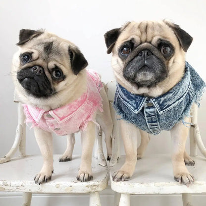 Pet Dog Jeans Jacket Denim Coats
