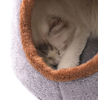 Cute Bear Head Shape Cave for Cats House