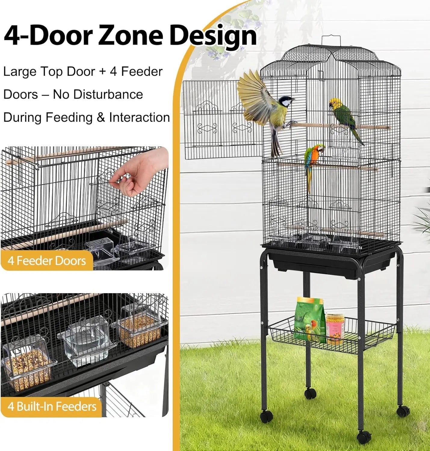 All-in-One Multi-Level Parrot Habitat