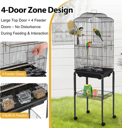 All-in-One Multi-Level Parrot Habitat