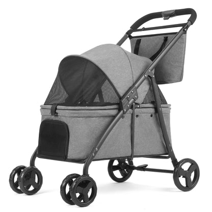Foldable Dog Stroller Portable Dog Buggy