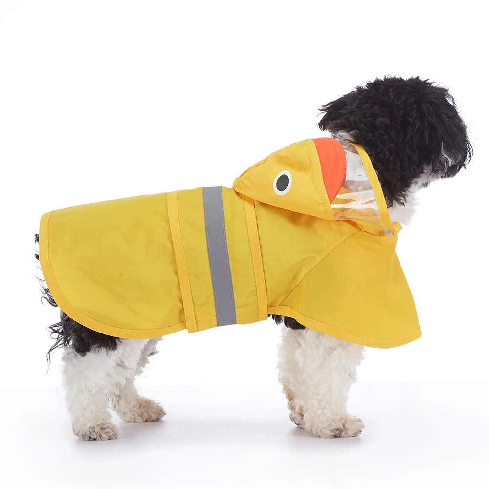 Fashionable Reflective Pet Dog Raincoat