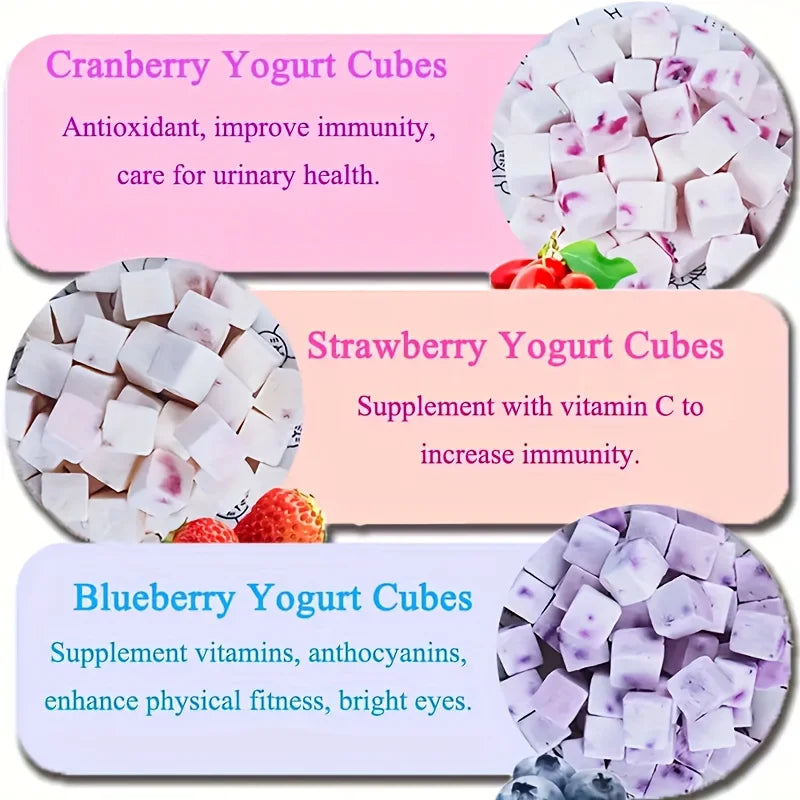 Fruit Yogurt Cubes Treats For Dogs Or Cats