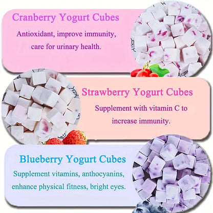 Fruit Yogurt Cubes Treats For Dogs Or Cats