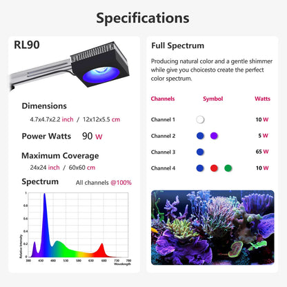 Wi Fi Reef Aquarium Light